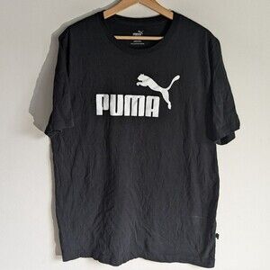 Puma Black Large Graphic Tee Tshirt Men's Size Large